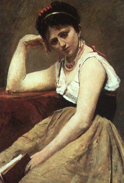  Jean Baptiste Camille  Corot Interrupted Reading